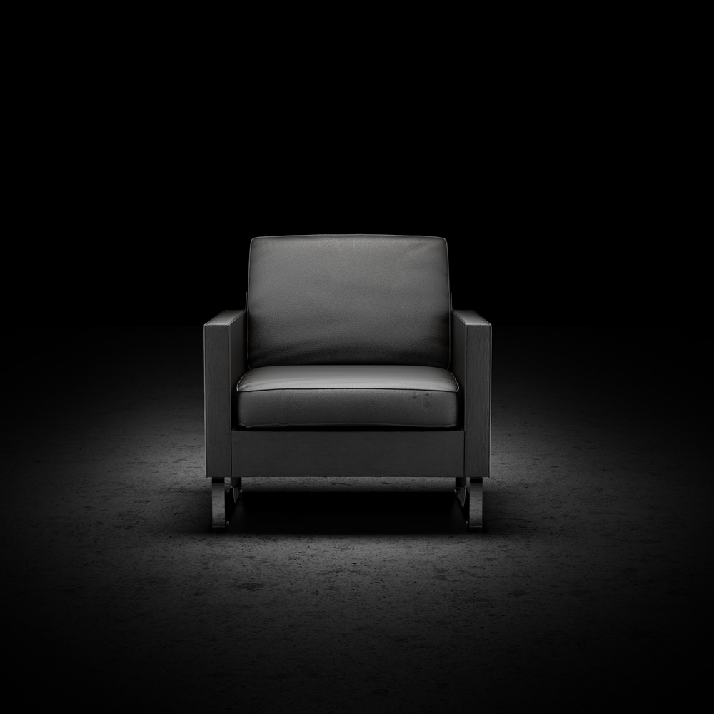 black chair